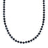 Native American Sterling Silver Onyx and Agate Bead Necklace JX127007